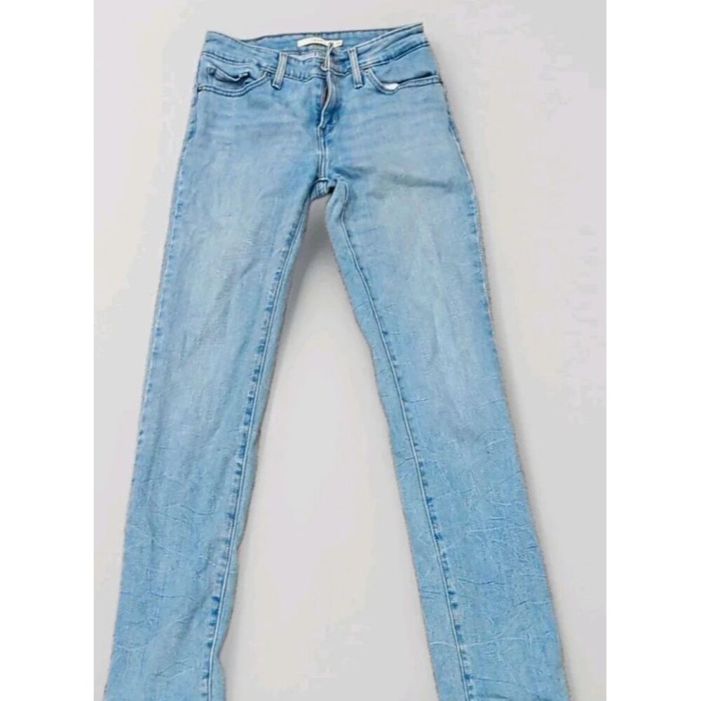 Levi's Women’s 712 Slim Fit Light Wash Blue Denim Jeans Cotton 5-Pocket Size 26
